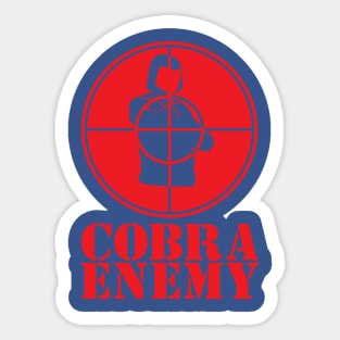 Cobra Enemy – Red Sticker